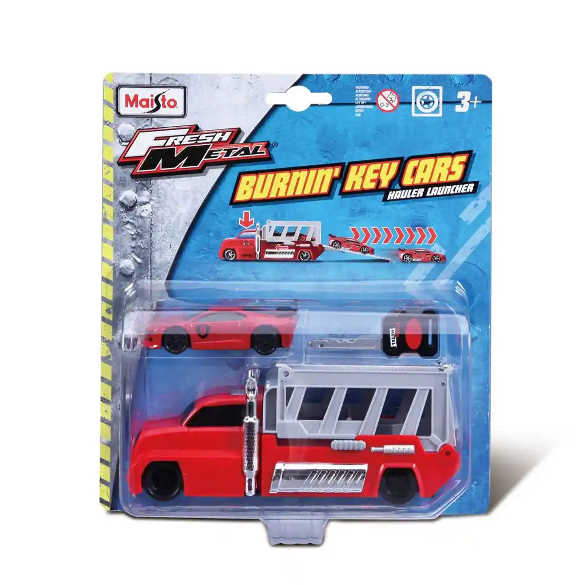 Burnin Key Car Launcher Hauler - Kiddy Zone