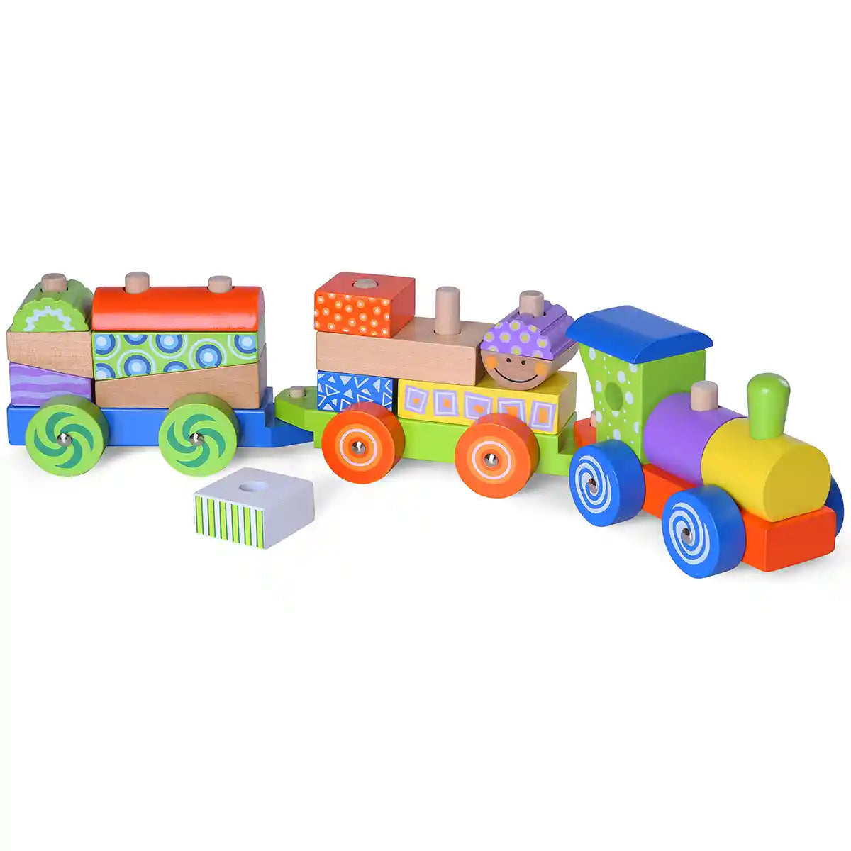Edufun Wooden block train