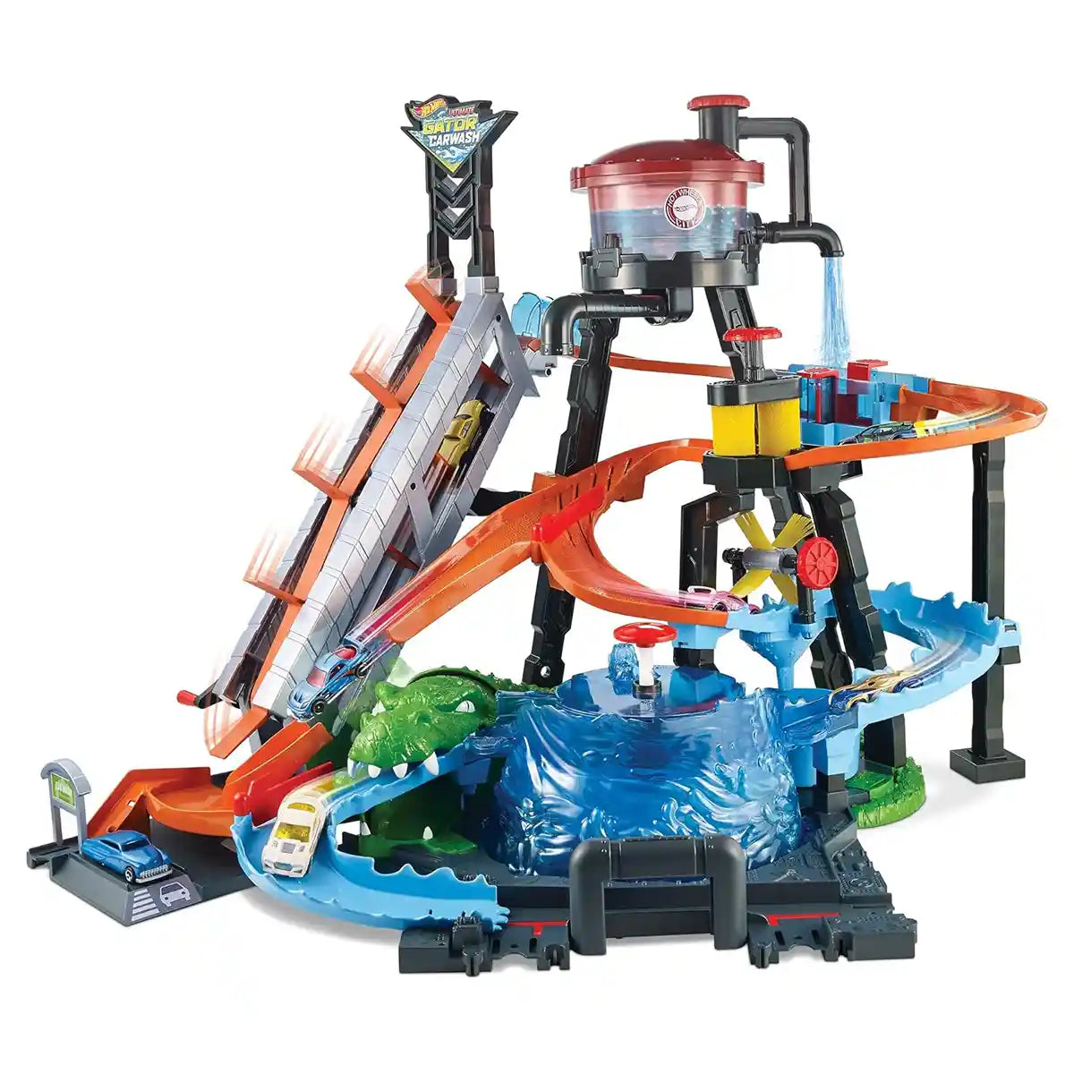 Hw Color Shifters Ultimate Gator Car Wash Playset