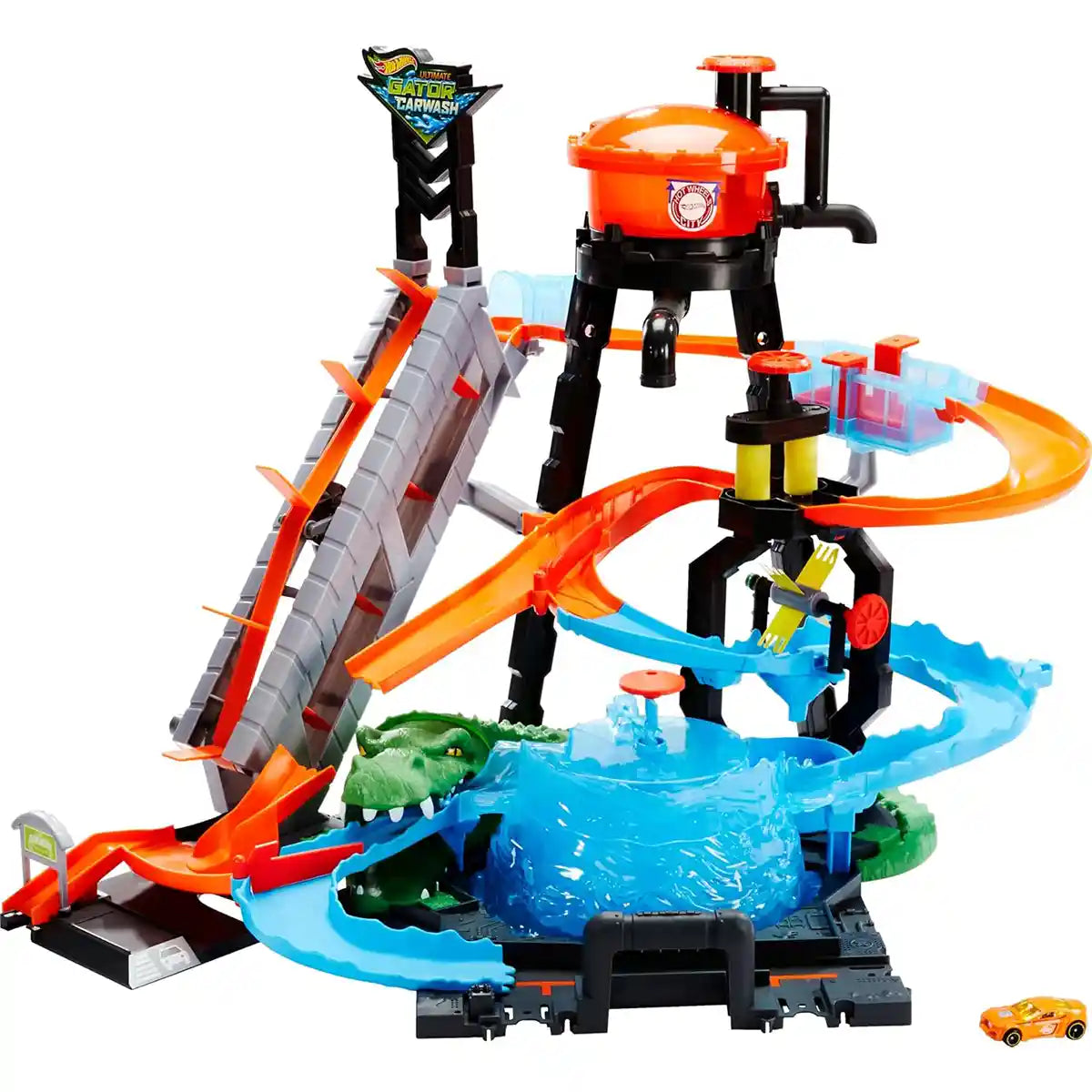 Hw Color Shifters Ultimate Gator Car Wash Playset