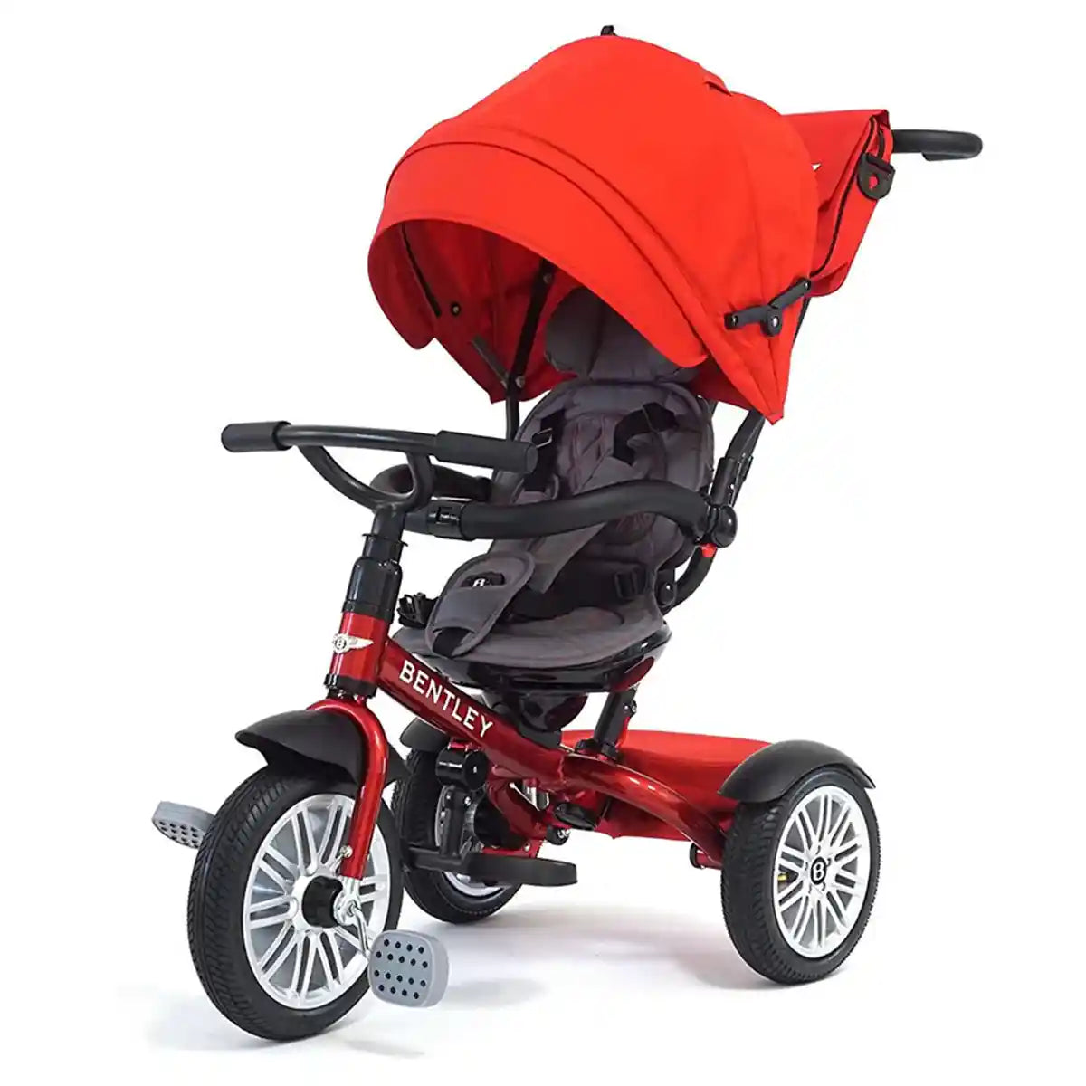 THE BENTLEY STROLLER 6 IN 1 TRIKES - RED - Kiddy Zone