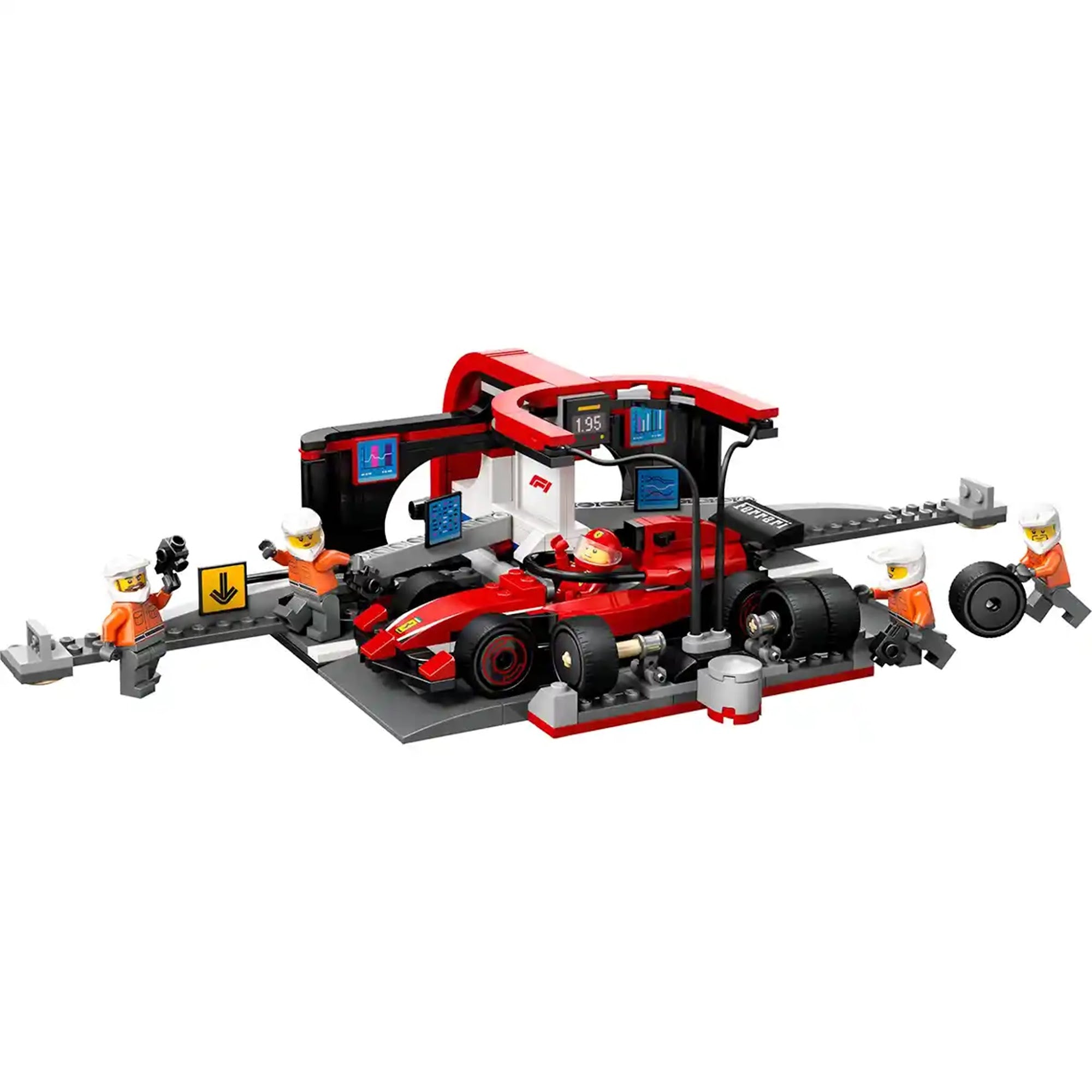 LEGO City LEGO 60443 F1 Pit Stop & Pit Crew with Ferrari Car
