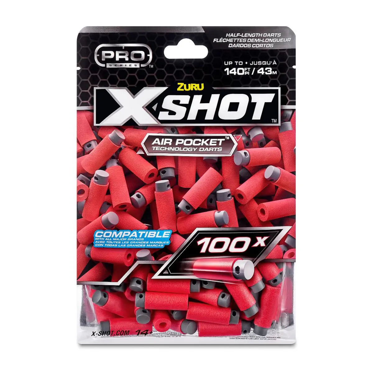 X-Shot Pro S1 Dart Refill (100 Pcs) Foilbag - Kiddy Zone
