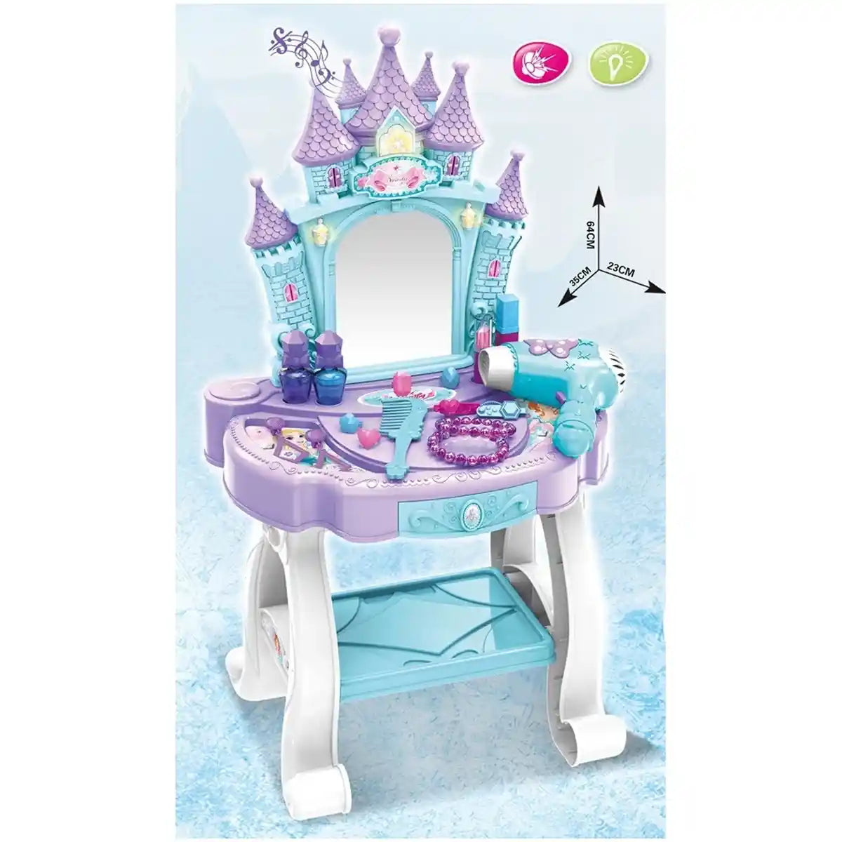 Dream Castle dressing table (electric light music) 24pcs