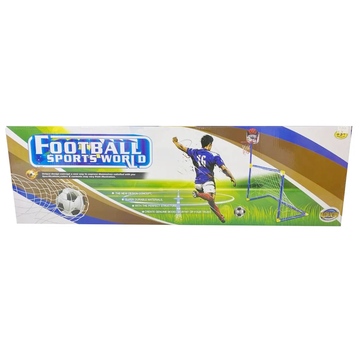 3-in-1 football door and basketball board