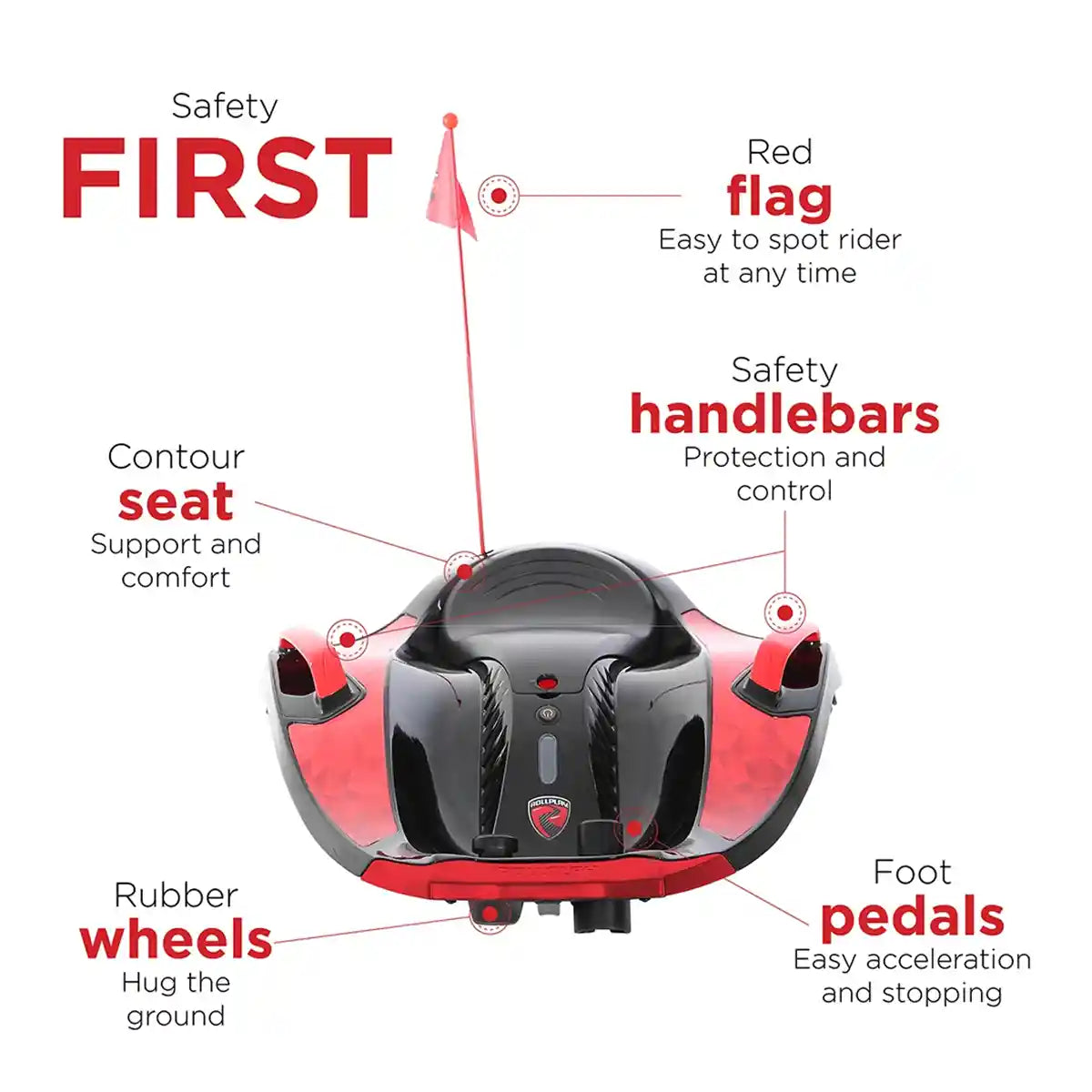 Rollplay Nighthawk 12V, Red