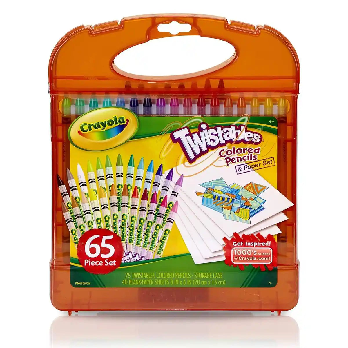 Twistables Colored Pencils & Paper, 65 Pc Set - Kiddy Zone