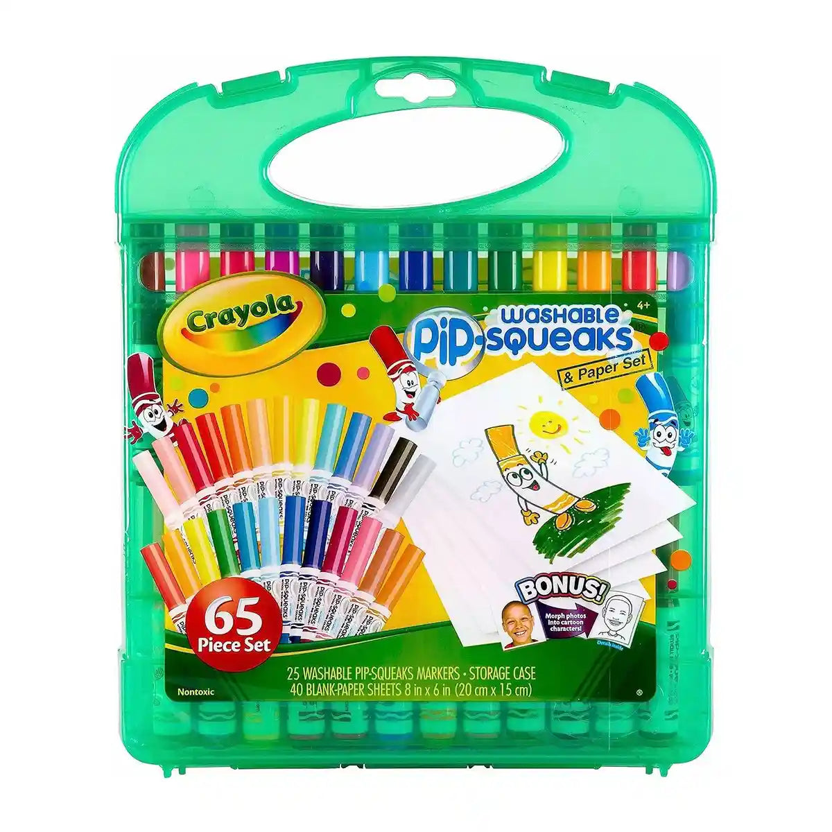 Crayola Washable Pip-Squeaks & Paper, 65 Piece Set