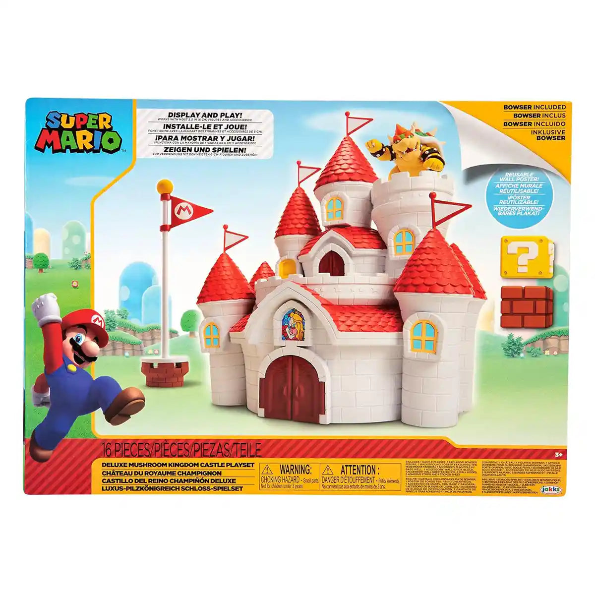 Nintendo 2.5" Mushroom Kingdom Castle Playset - Kiddy Zone