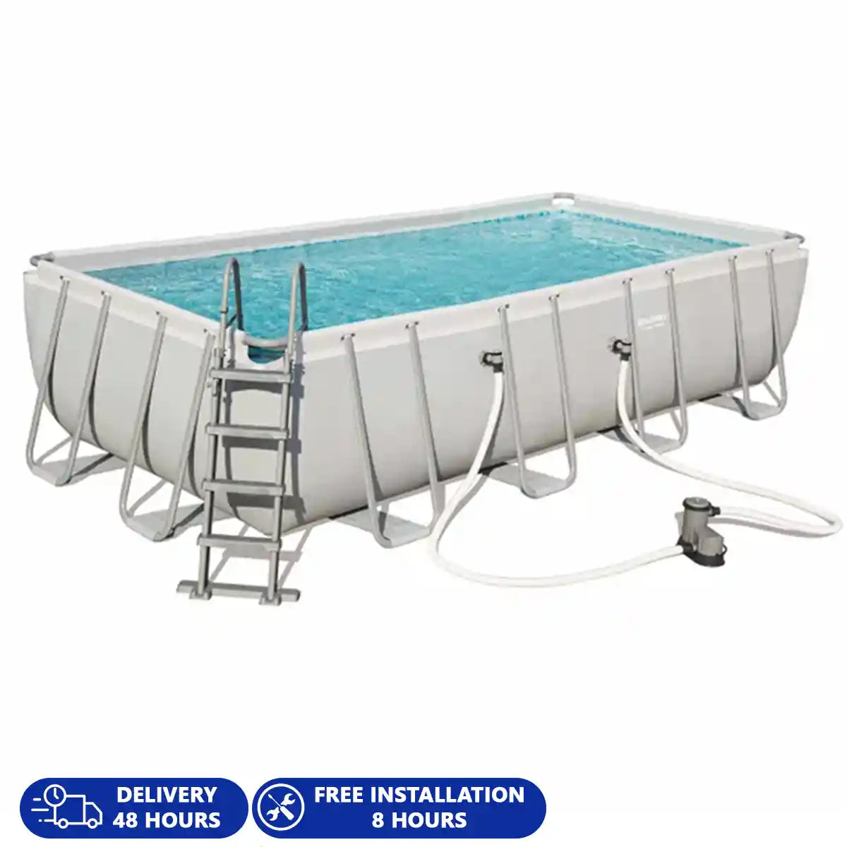 Bestway Pool Set Rectangular 549x274x122