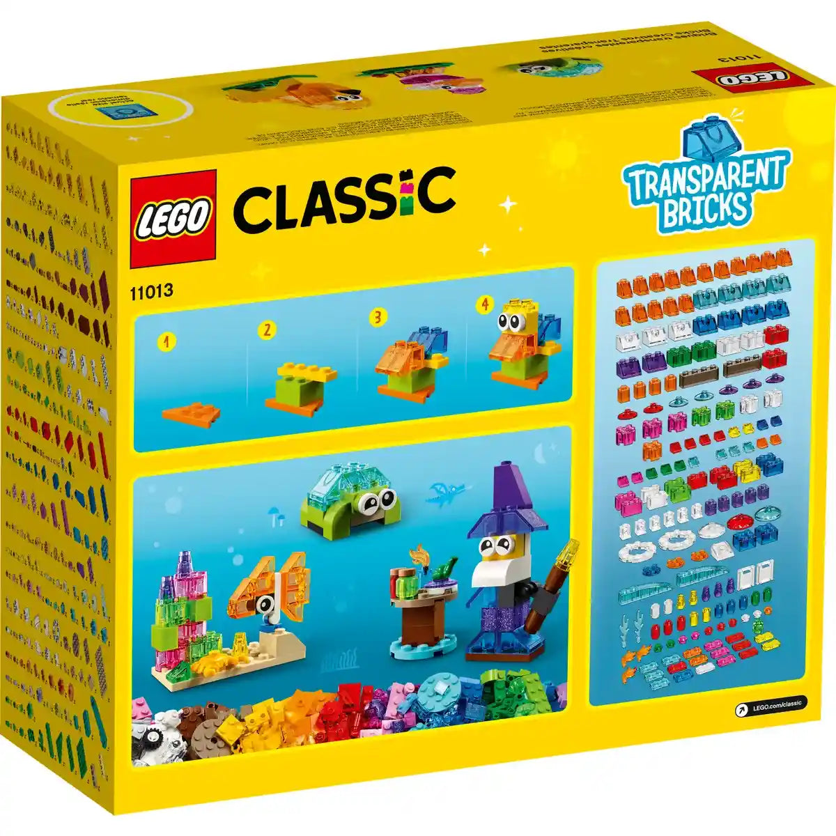 LEGO 11013 CREATIVE TRANSPARENT BRICKS 41011013