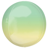 G20 YELLOW &amp; GREEN OMBRE ORBZ FOIL BALLOON - Kiddy Zone
