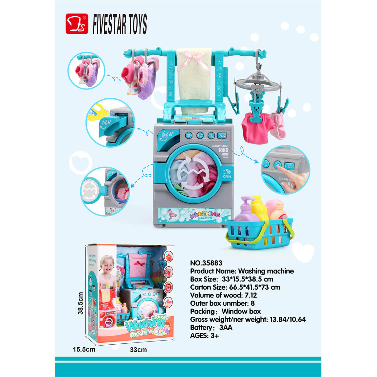 Fivestar Washing Machine 3yrs+