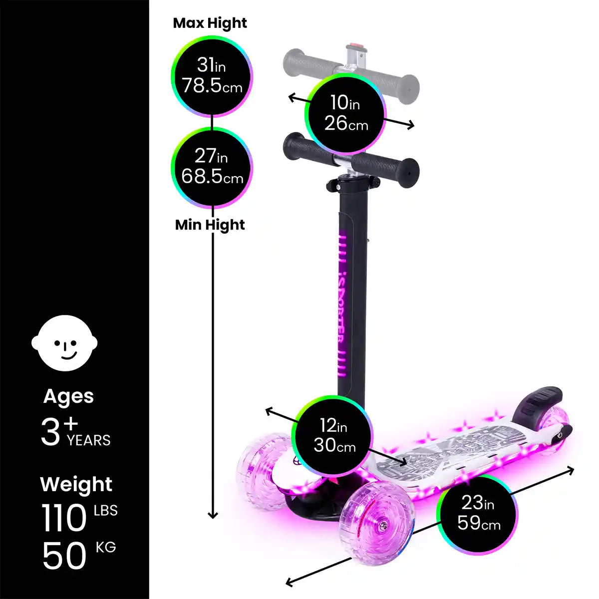iSporter rgb scooter MC - Kiddy Zone