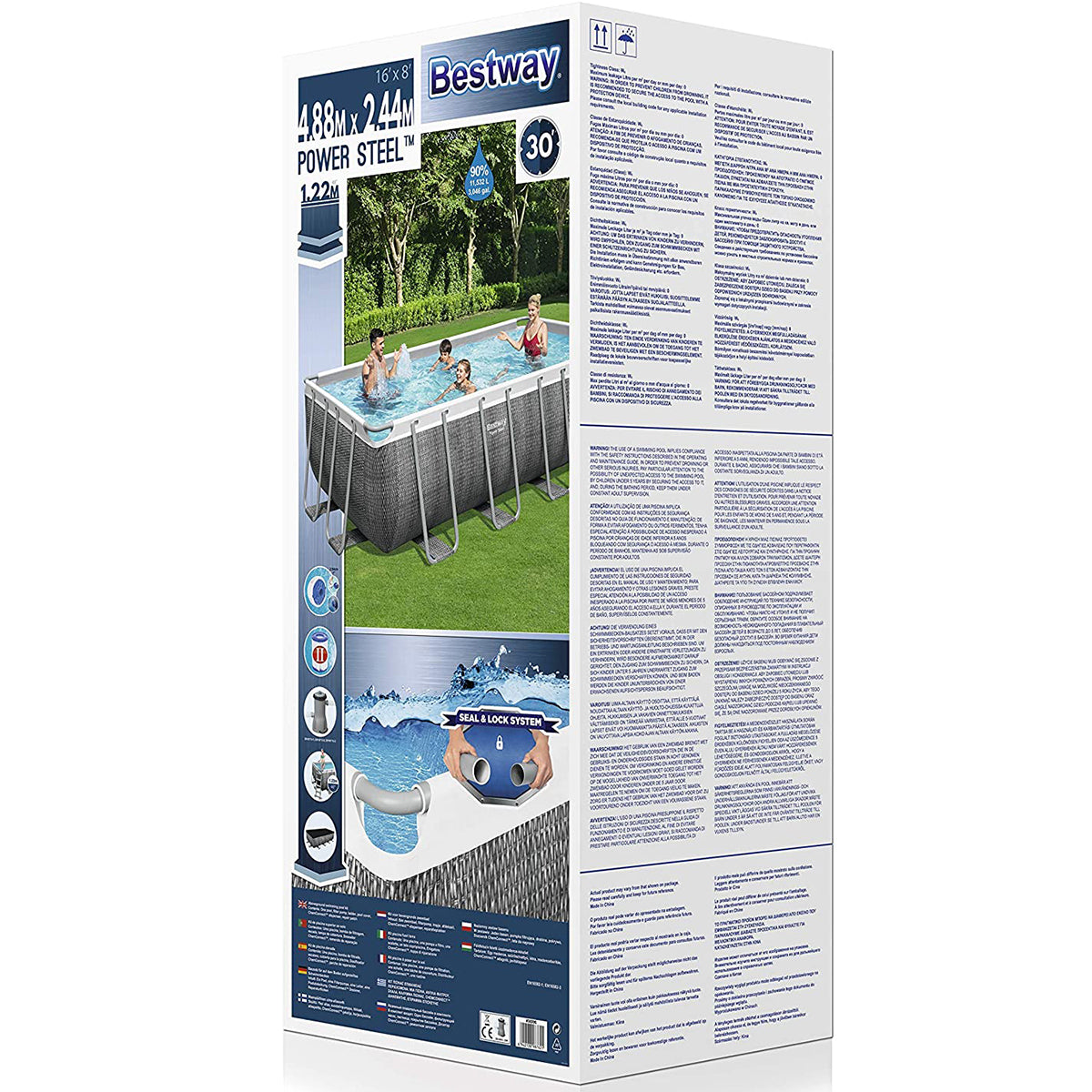 Bestway Poolset Powersteel 488 x 244 x 122cm