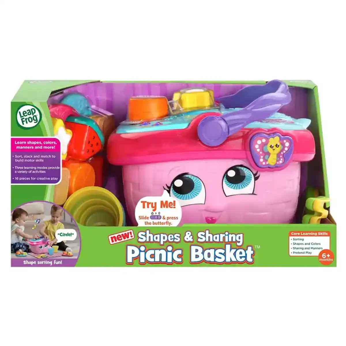 Leapfrog Shapes & Sharing Picnic Basket - Kiddy Zone