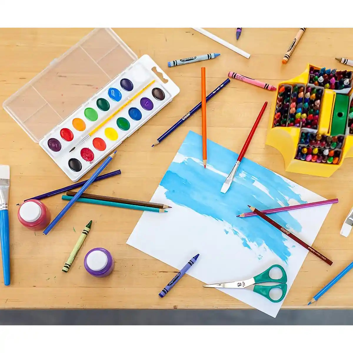 Crayola 16 Ct. Washable Watercolor Pans W/Brush