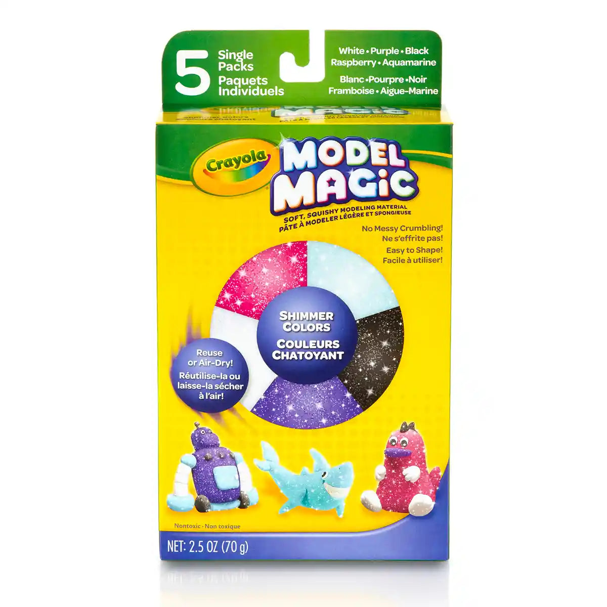 Model Magic, 5 ct. Shimmer Assorted Pack - Kiddy Zone