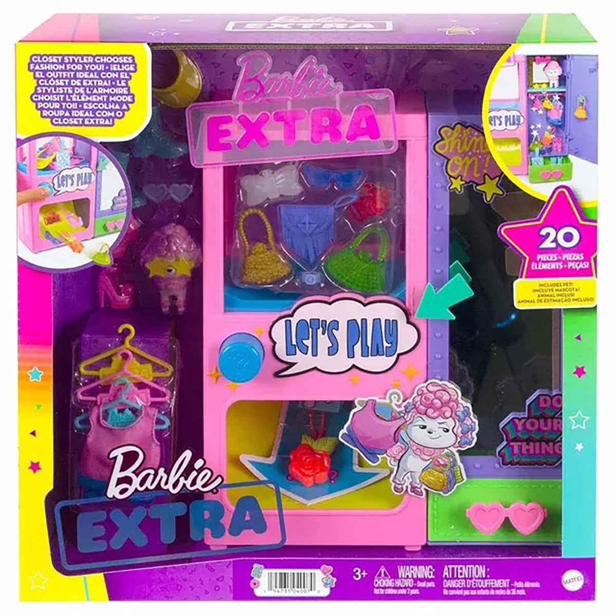 Barbie Extra Fashions Vending Machine Playset - Kiddy Zone