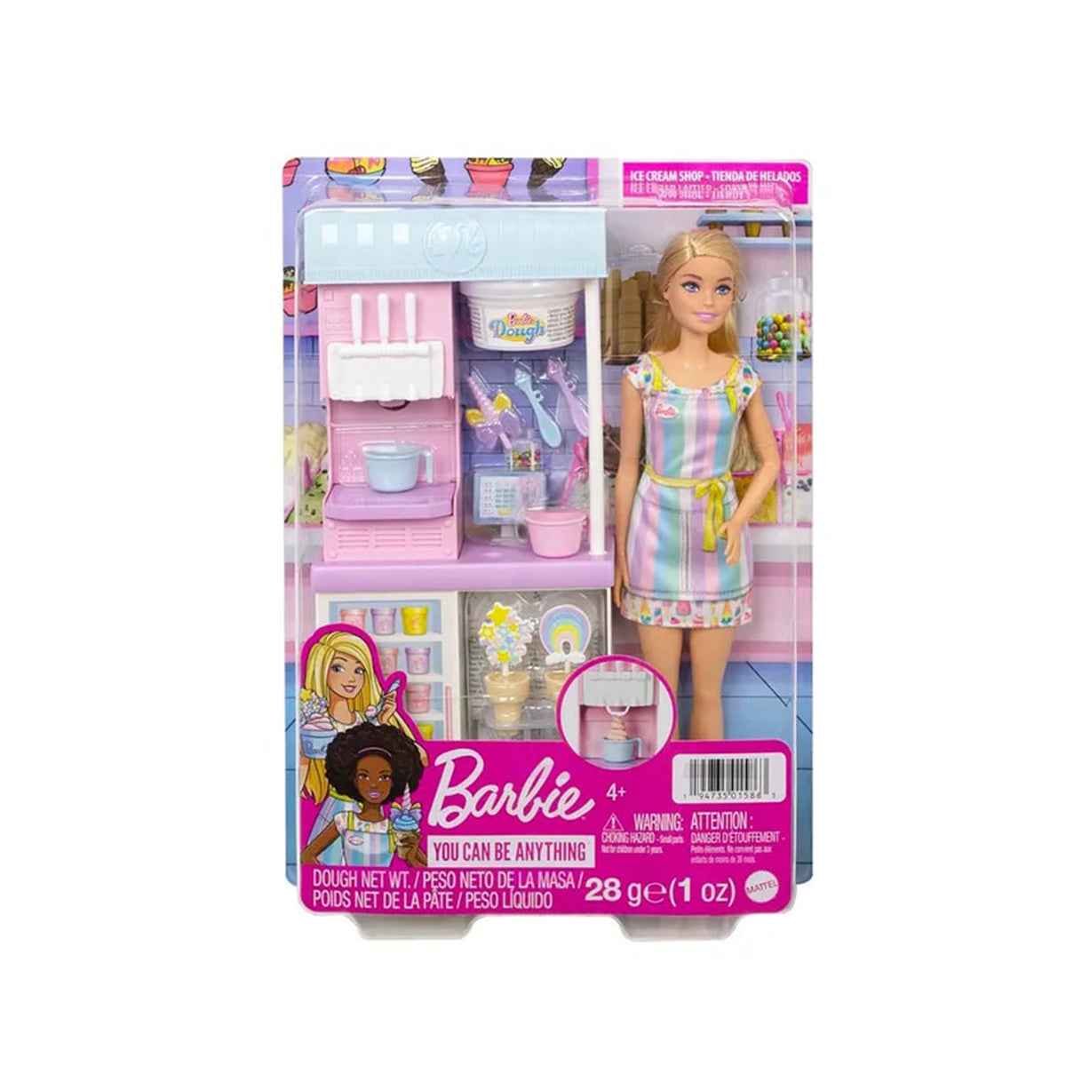 Barbie Ice Cream Shopkeeper Playset - Kiddy Zone