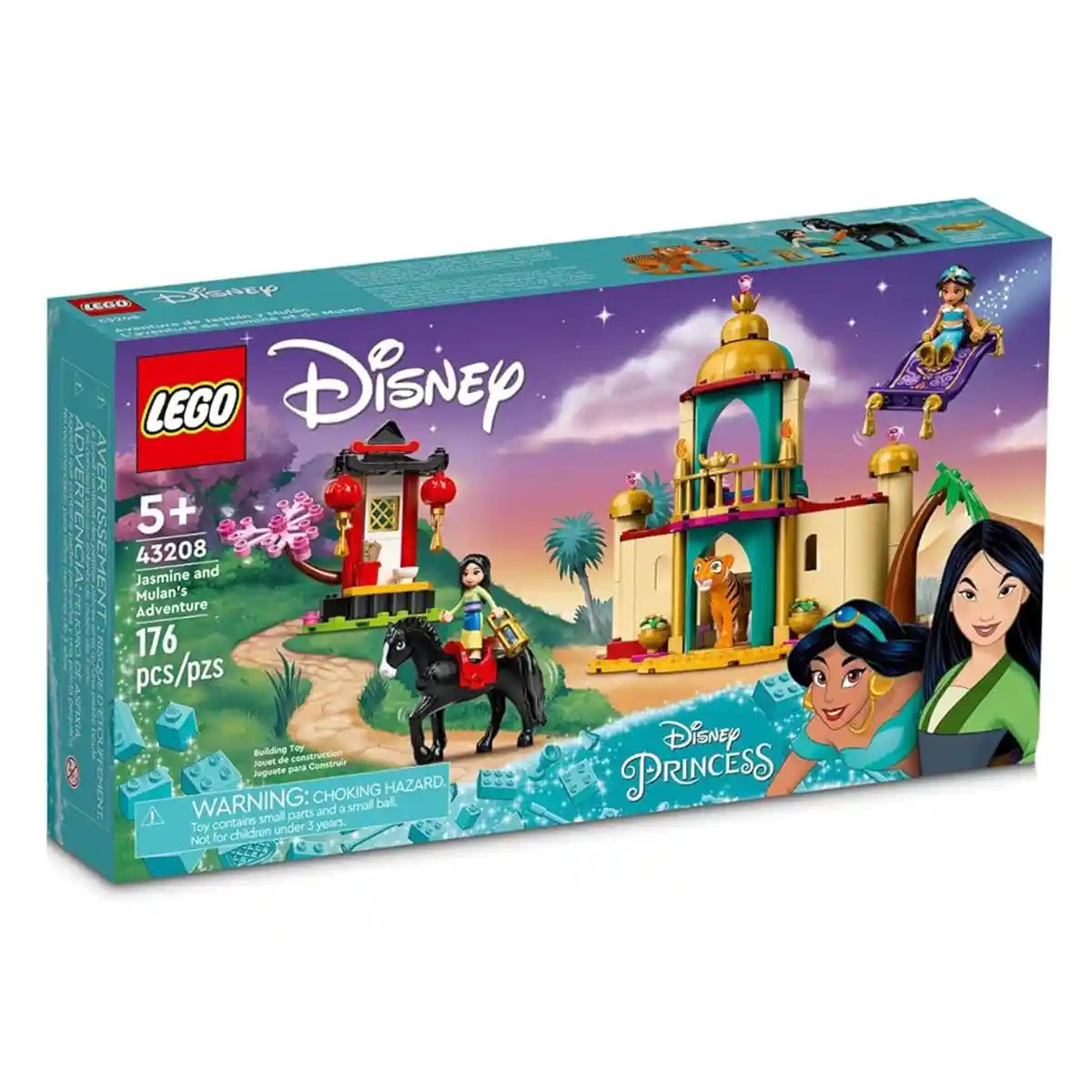 LEGO Disney Jasmine and Mulanâ€™s Adventure 43208 Building Kit (176 Pieces) - Kiddy Zone