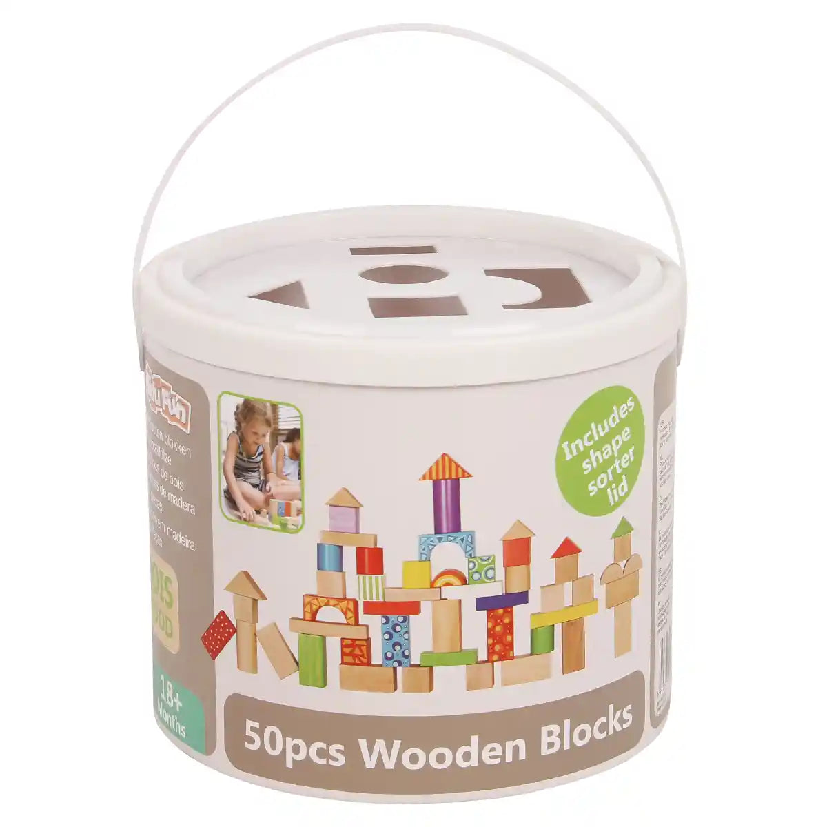 50 Pc Wooden Blocks - 2506