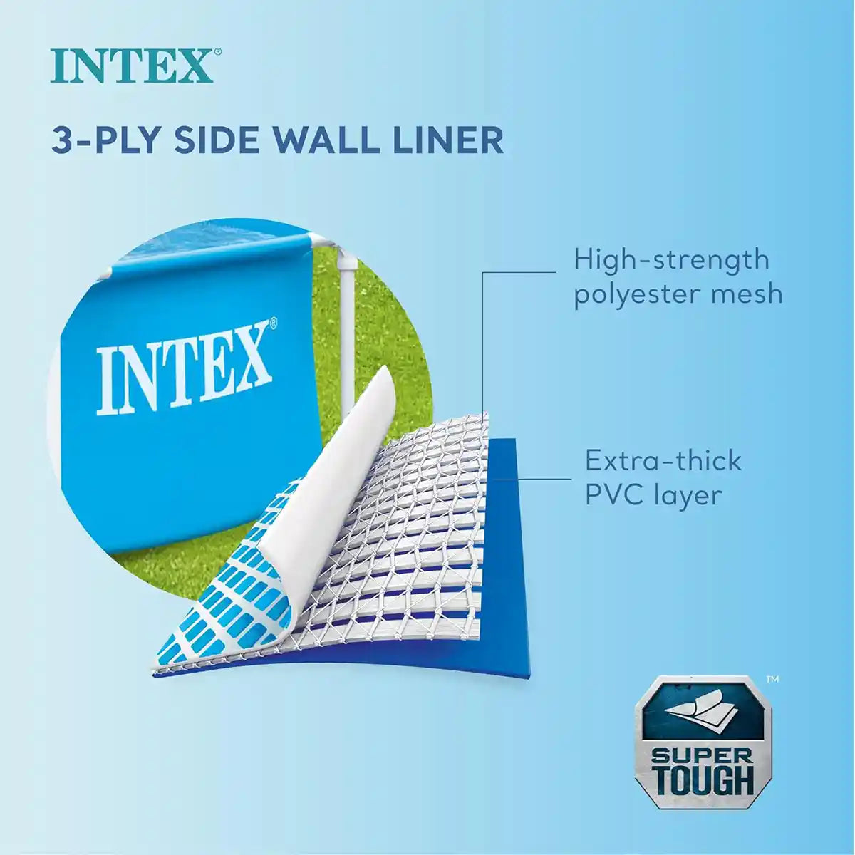 INTEX METAL FRAME POOL, Ages 6+ 42128205