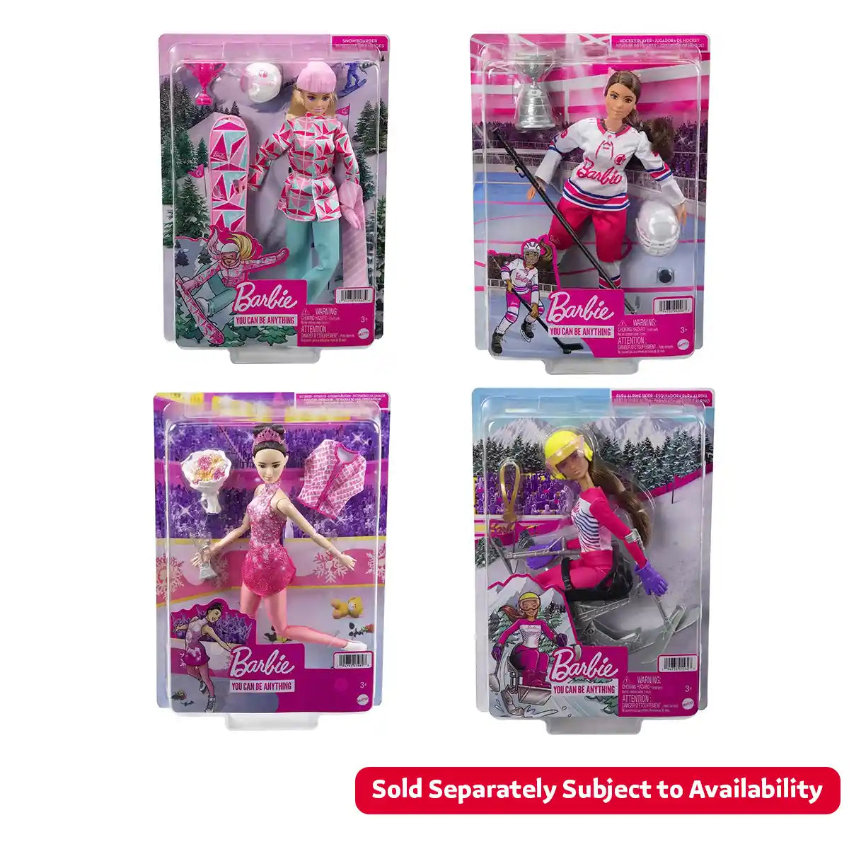 Barbie Winter Sports Asst (4) - Kiddy Zone