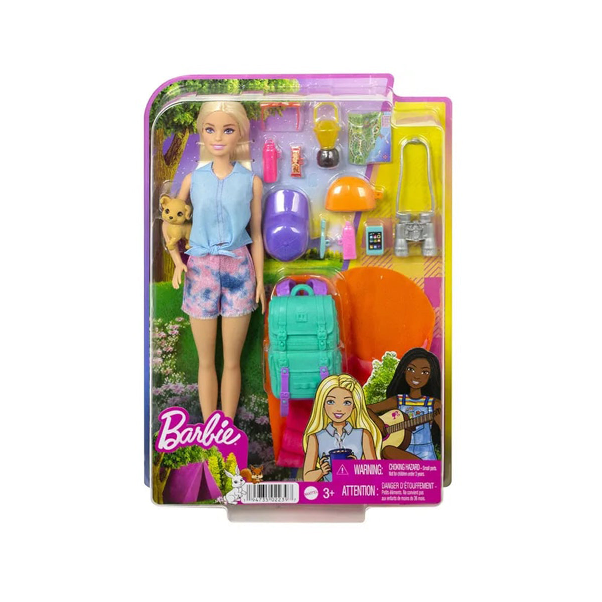 Barbie Camping Dolls + Piece Count-Doll 1