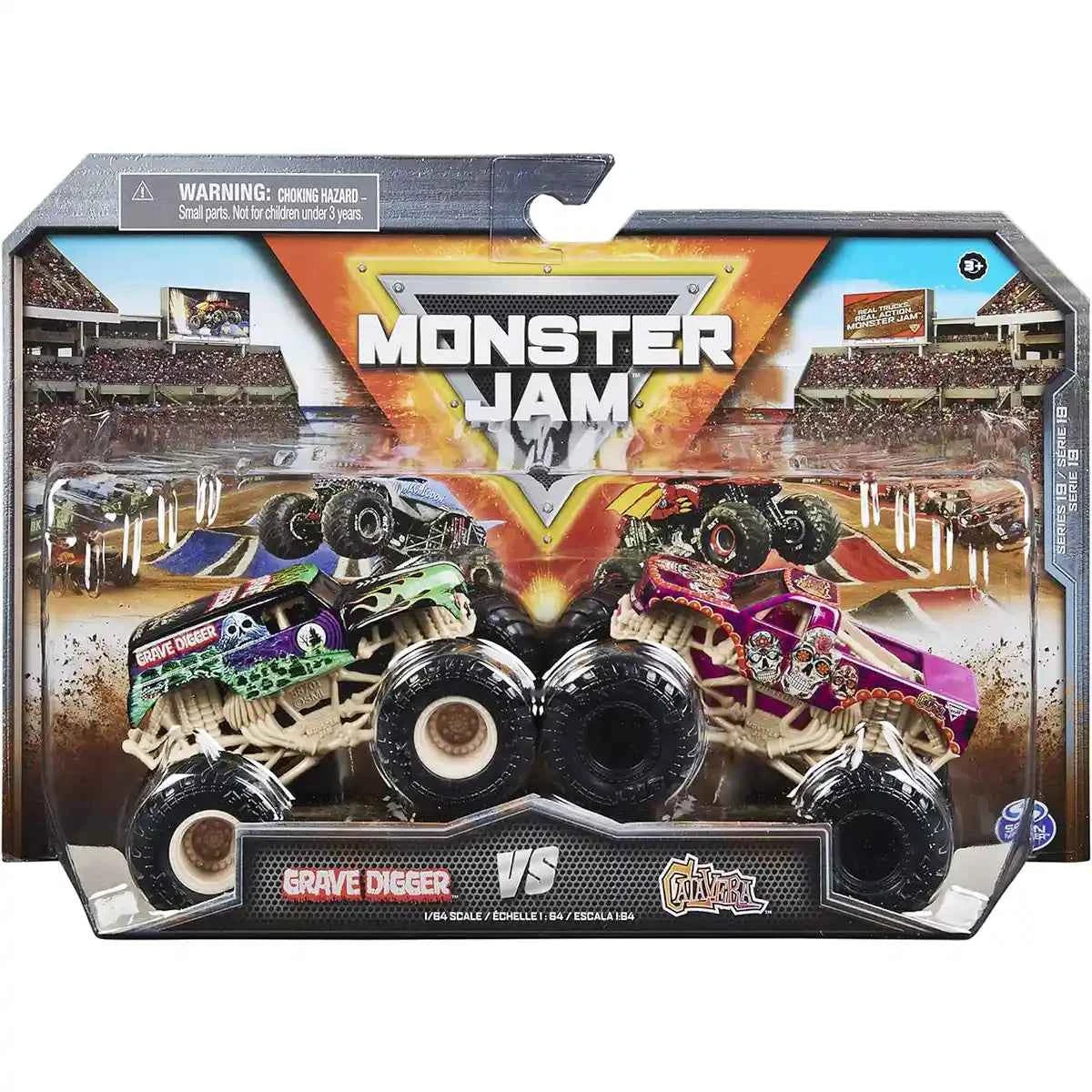 Monster Jam 1:64 Vehicles 2-PK Asst - Kiddy Zone
