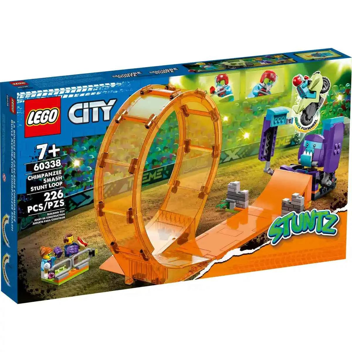 LEGO City Smashing Chimpanzee Stunt Loop 60338 Building Kit (226 Pieces) - Kiddy Zone