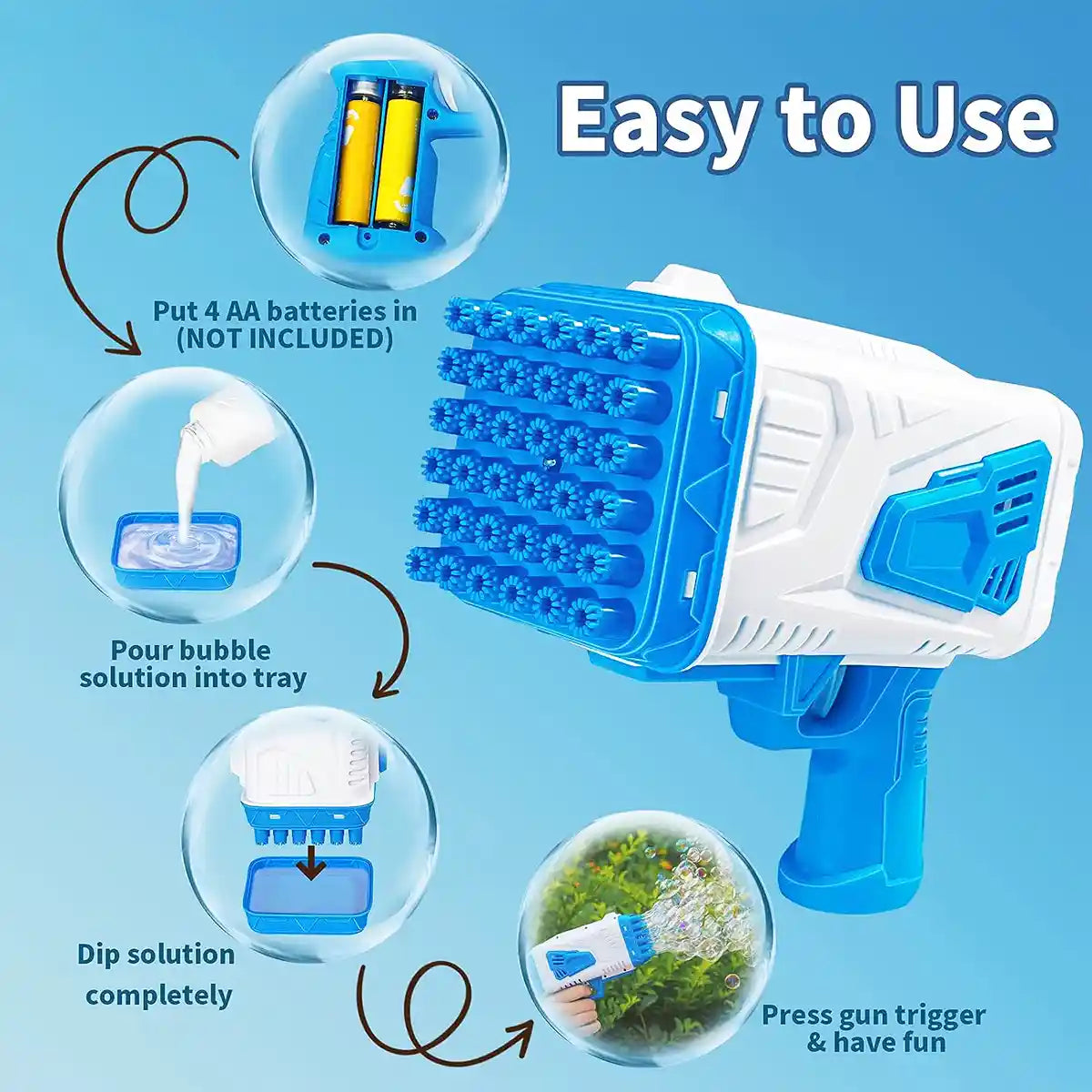 36 Holes Bubble Machine - 526