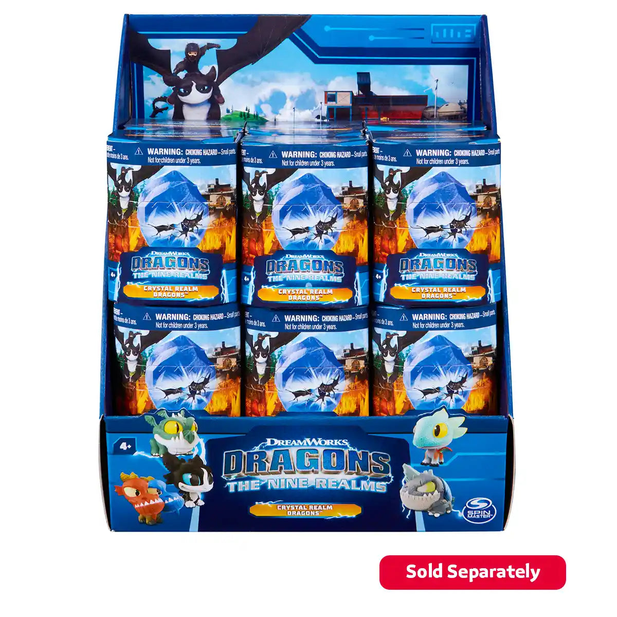 Dragons Realms Crystal Collectable Fig Asst CDU - Kiddy Zone