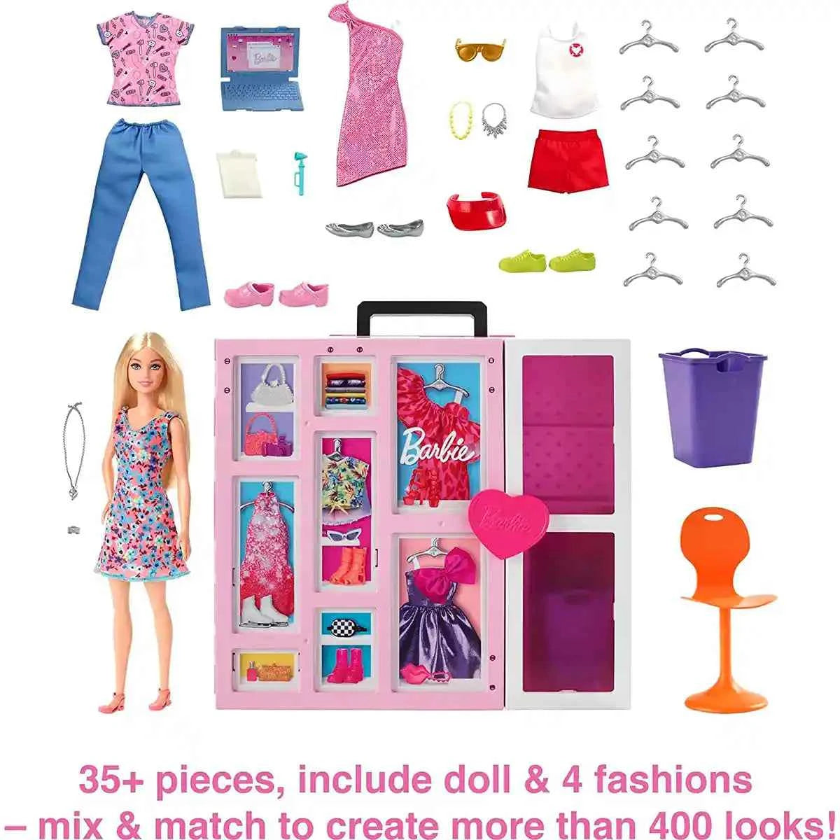 Barbie Dream Closet 2.0 + Doll - Kiddy Zone