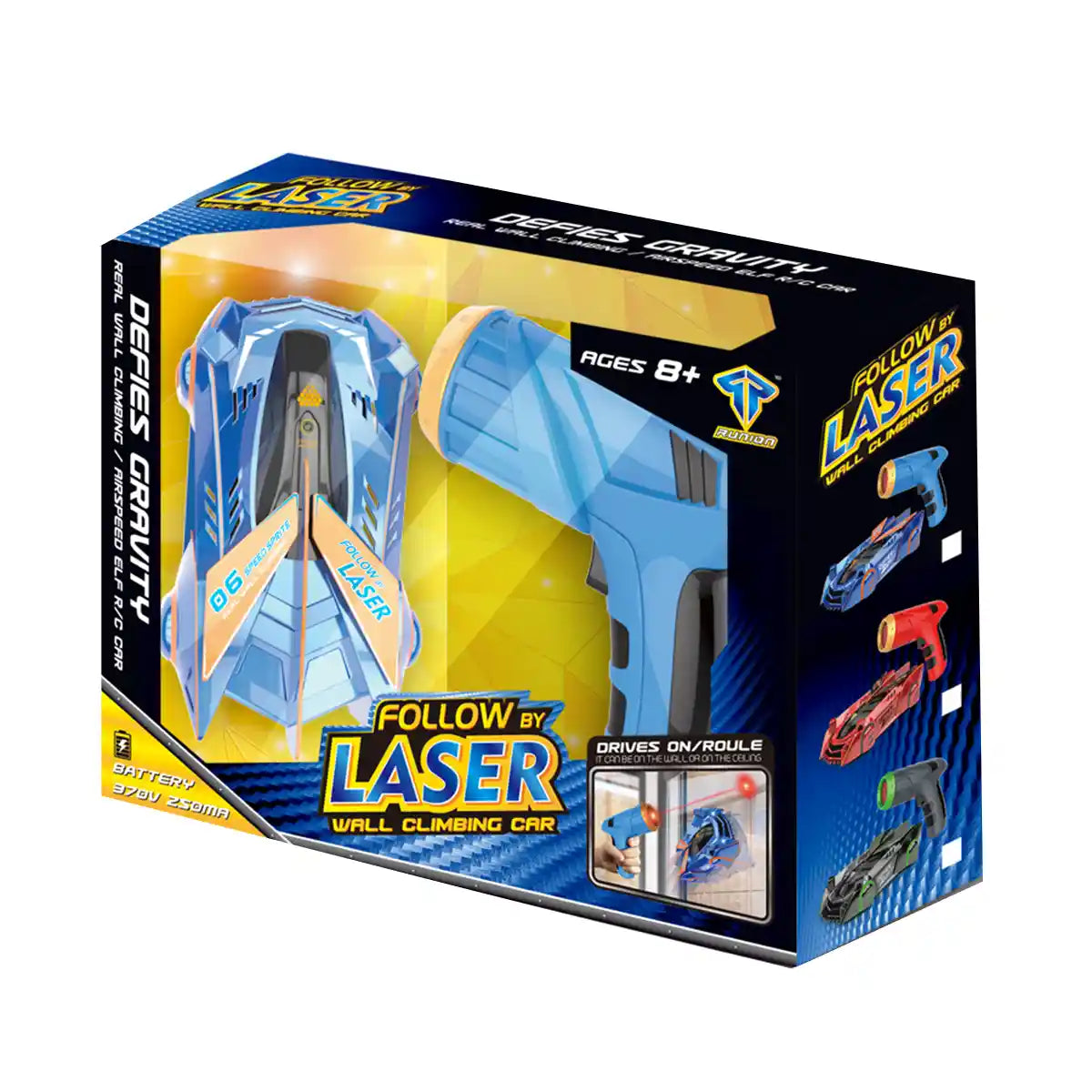 Follow By Laser Wall Climbing Car 8yrs+ Blue