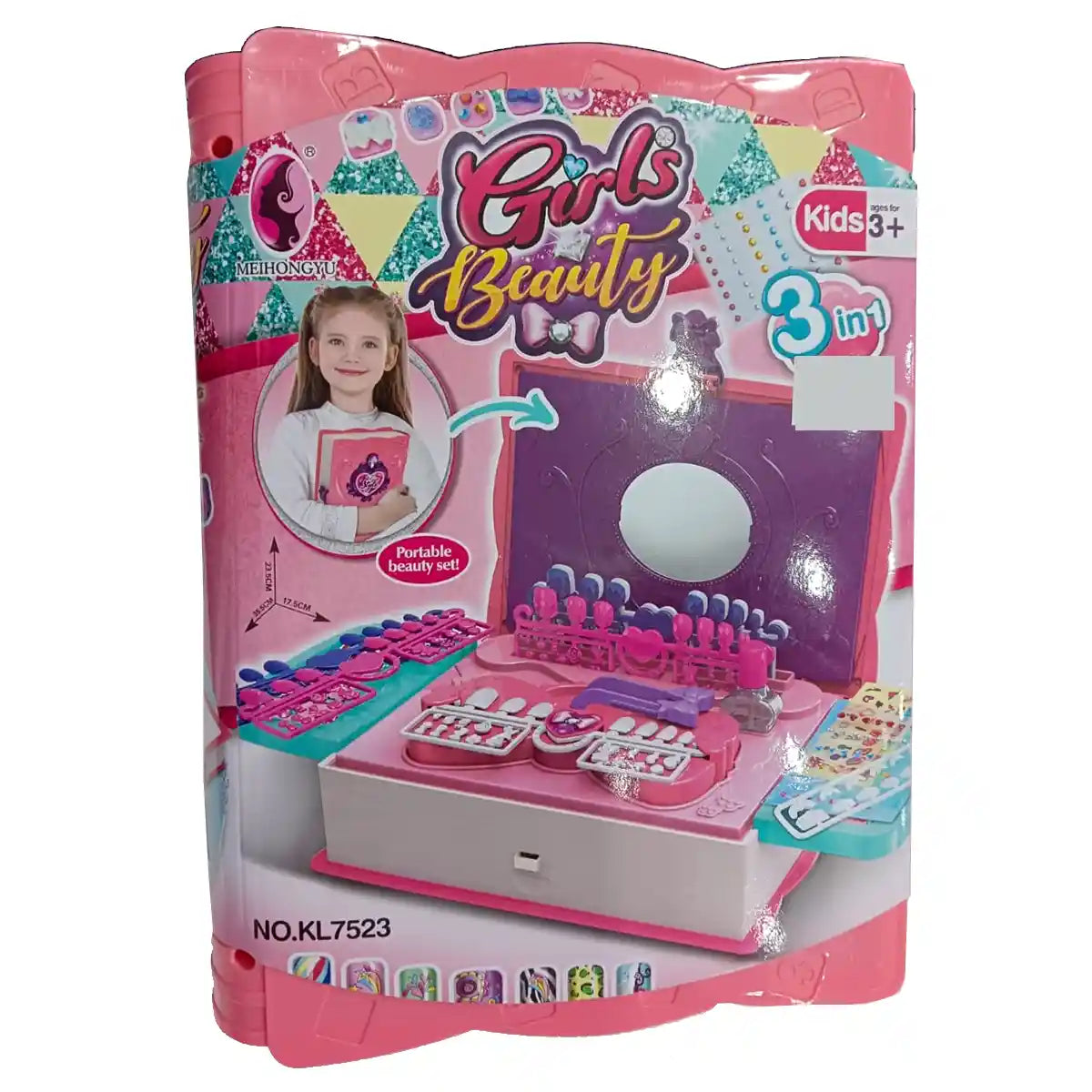 3IN1 MAGIC BOOK NAIL GLAM SET 3YRS+