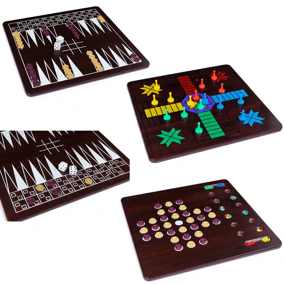 Game 12 in 1 Game Center Wood