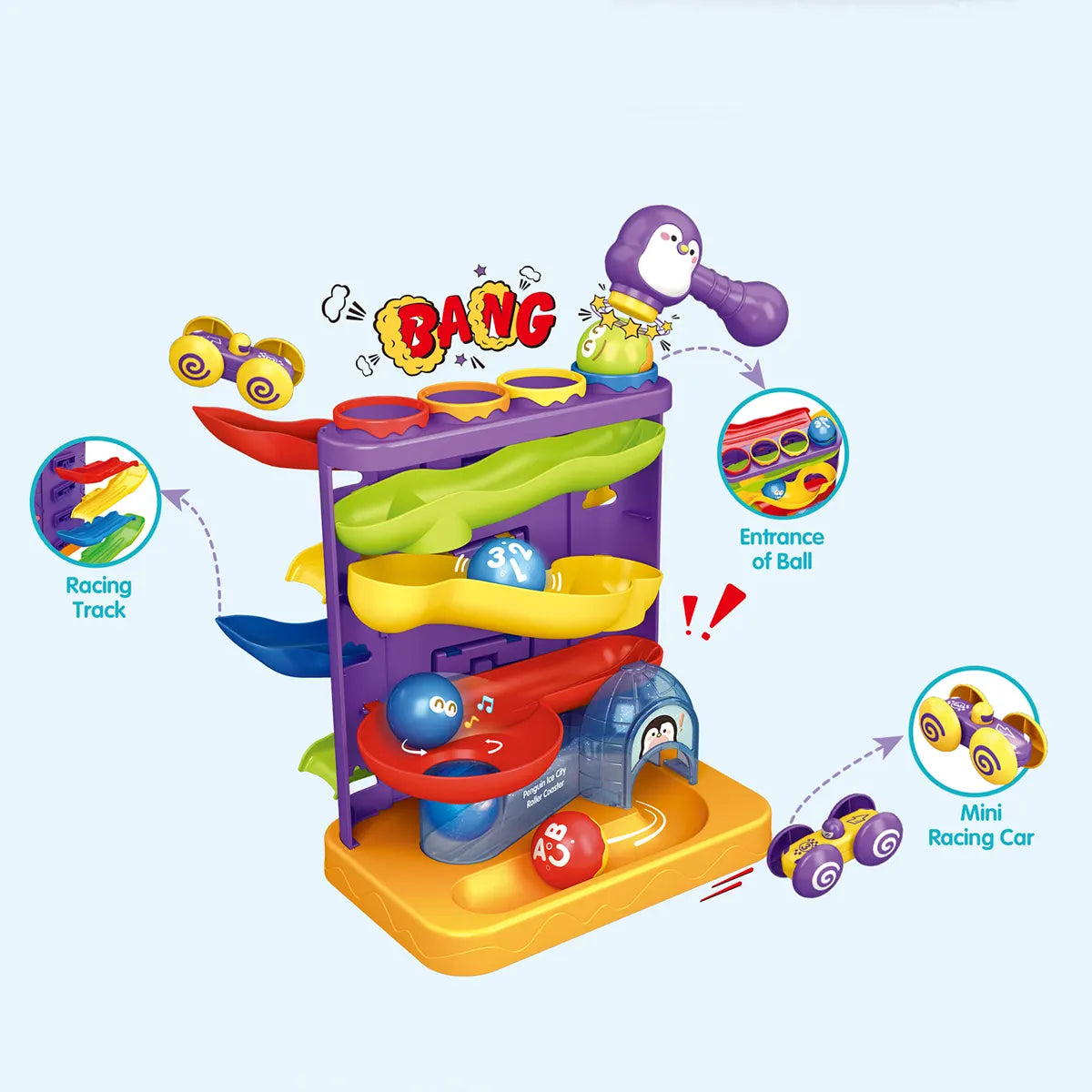 Fivestar Penguin Ice City Roller Coaster 3yrs+