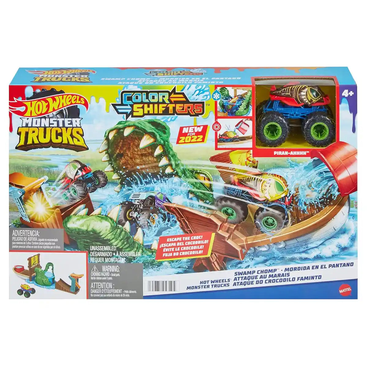 Hot Wheels MT Monster Truck Color Shifters Playset - Kiddy Zone