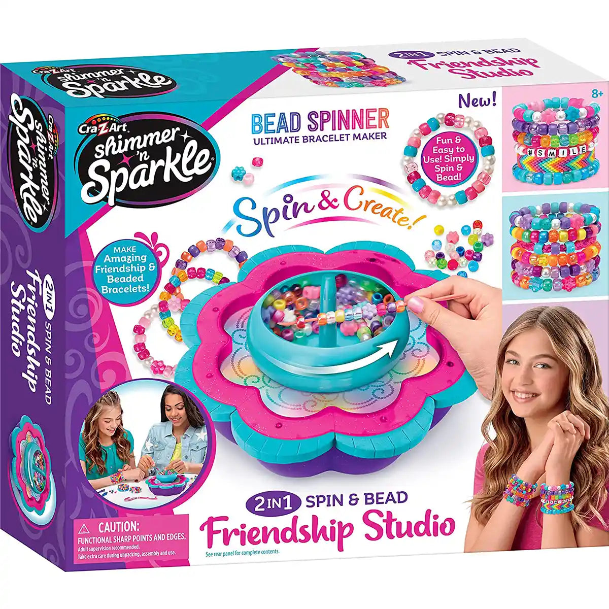 Shimmer N Sparkle 2in1 Spin & Bead Friendship Studio