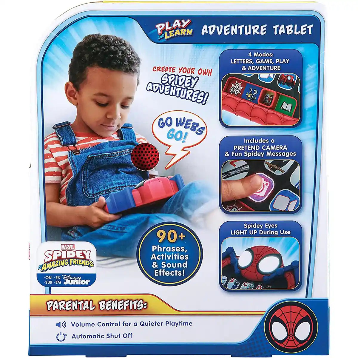 KIDDESIGNS - Spidey and His Amazing Friends Play and Learn Adventure Tablet