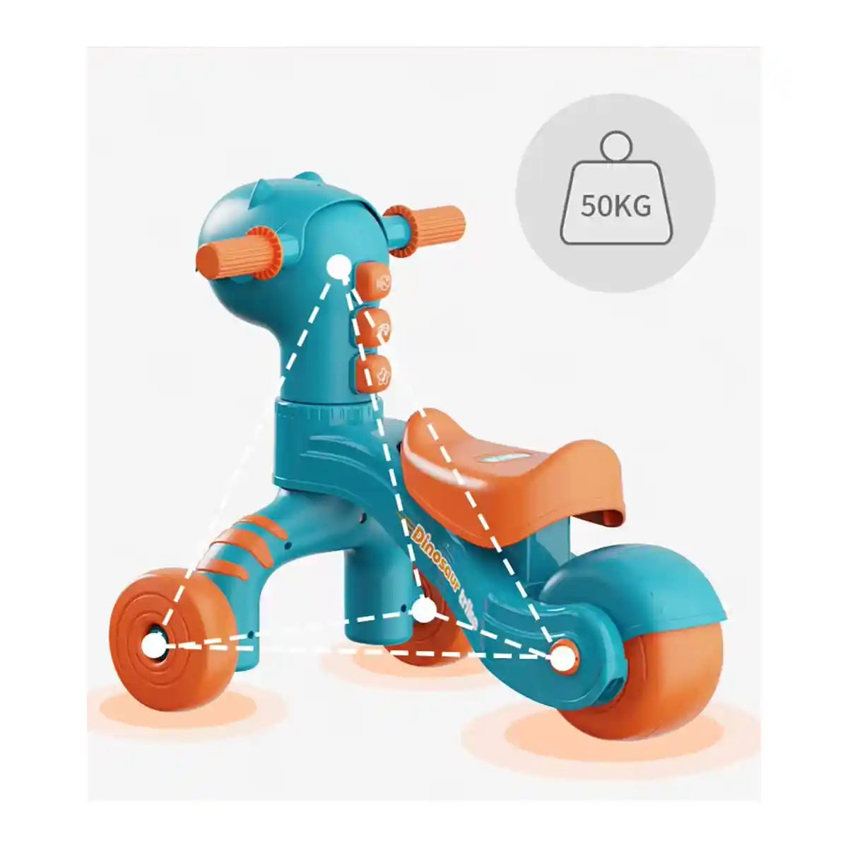 Fivestar Dinosaur Walker 2yrs+