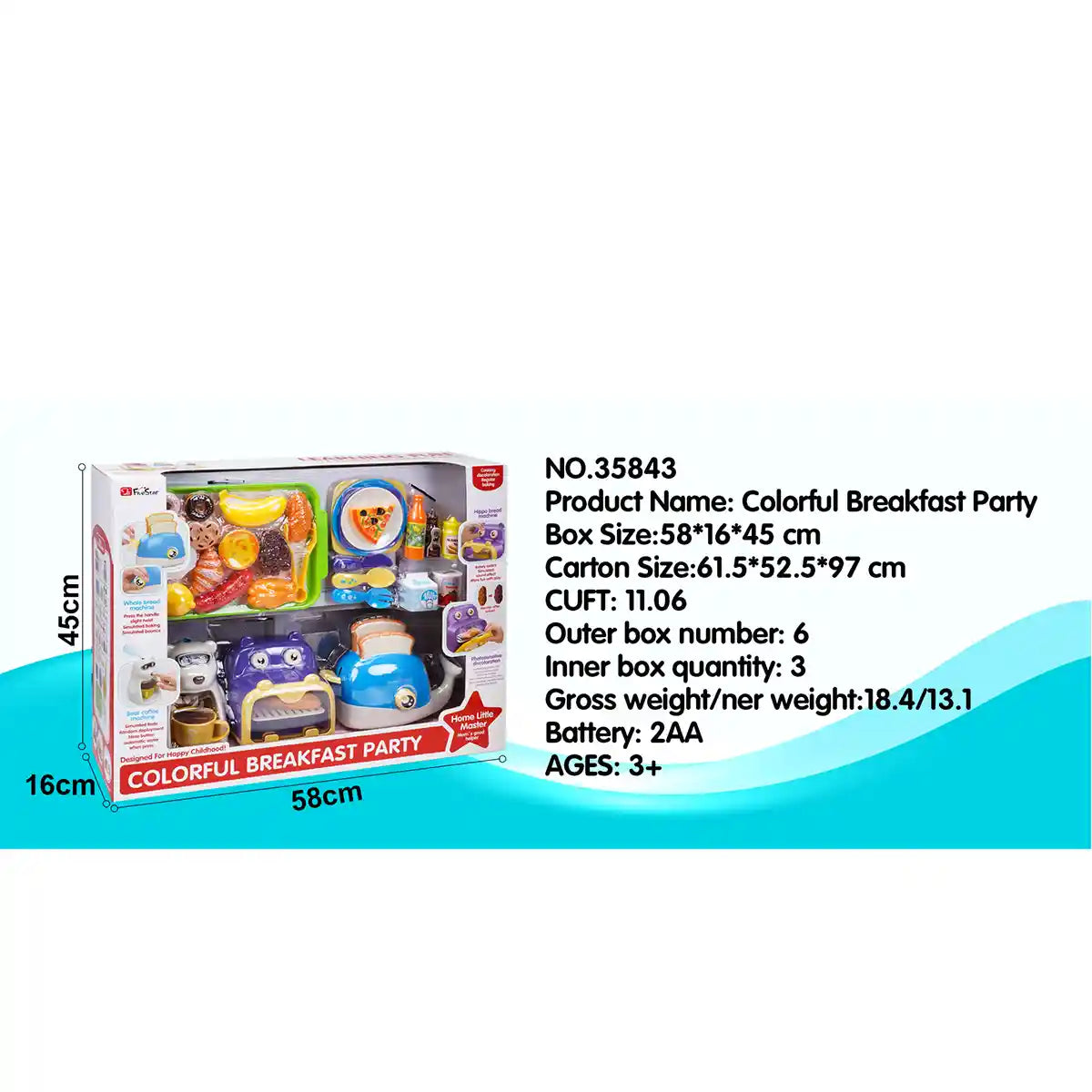 Fivestar Colorful Breakfast Party 3yrs+