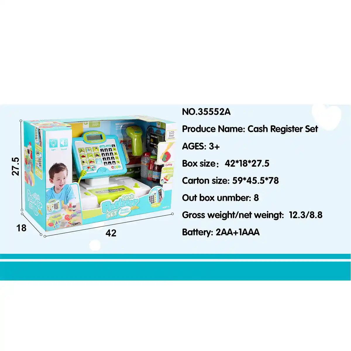 Fivestar Cash Register 3yrs+ 35552A