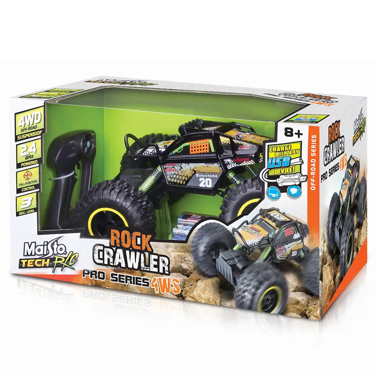 Maisto - R/C Rock Crawler Pro Series 4ws - Kiddy Zone