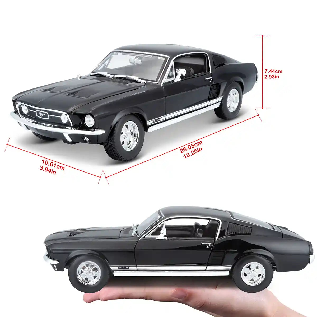 1:18 SE (B)-1967 FORD MUSTANG FASTBACK