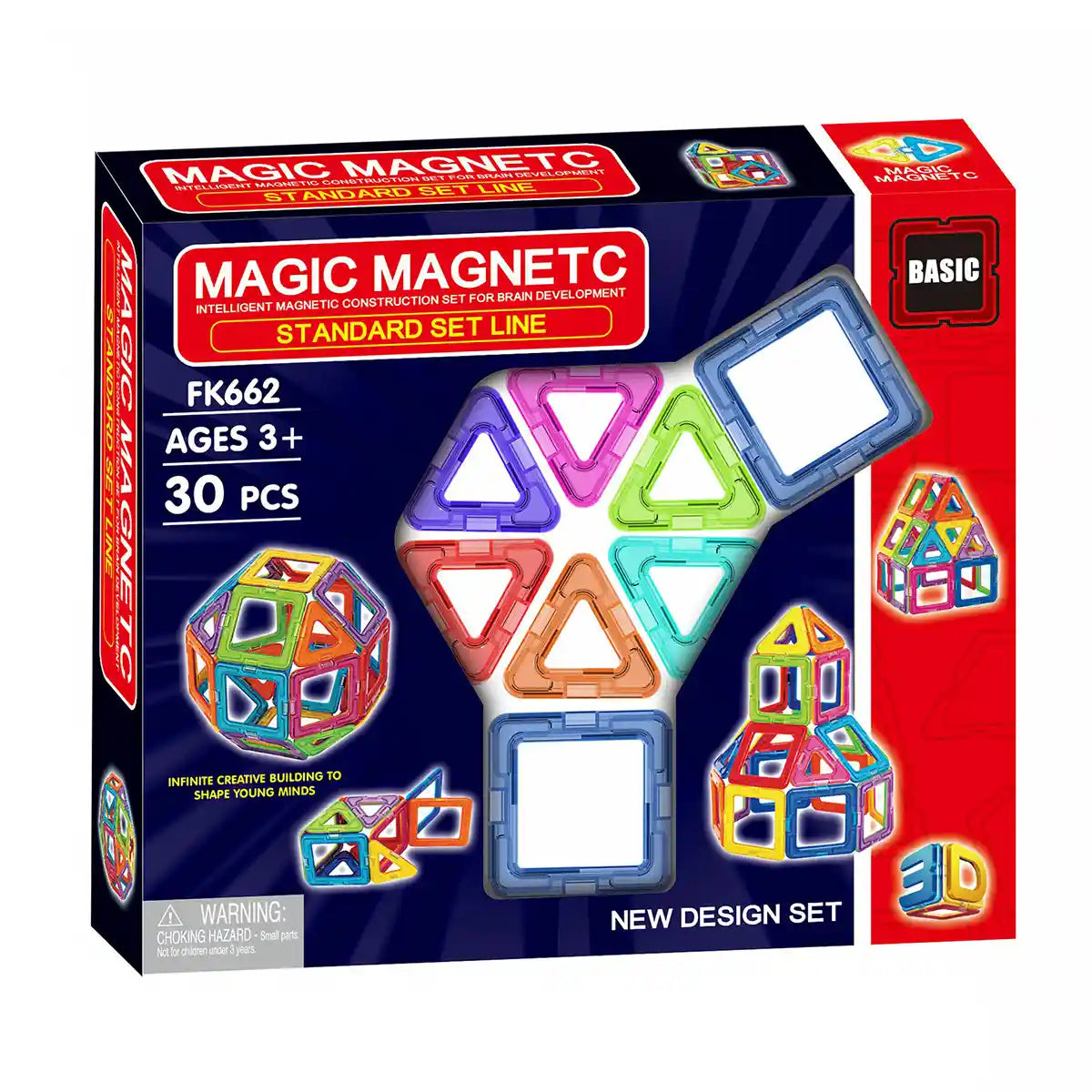 Magnetic Building Blocks 30pcs 3yrs+