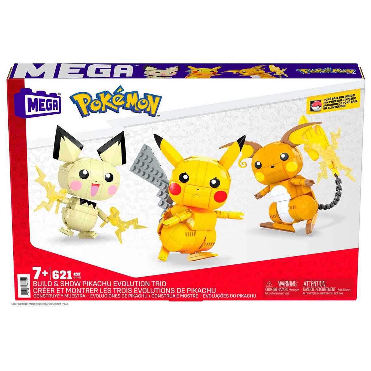 Pokémon - Build & Show Pikachu Evolution Trio - Kiddy Zone