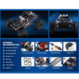 R/C 1:10 Four-Wheel Cheetah High Speed Car-46km/H (With Lights) (Including Power) 14y+