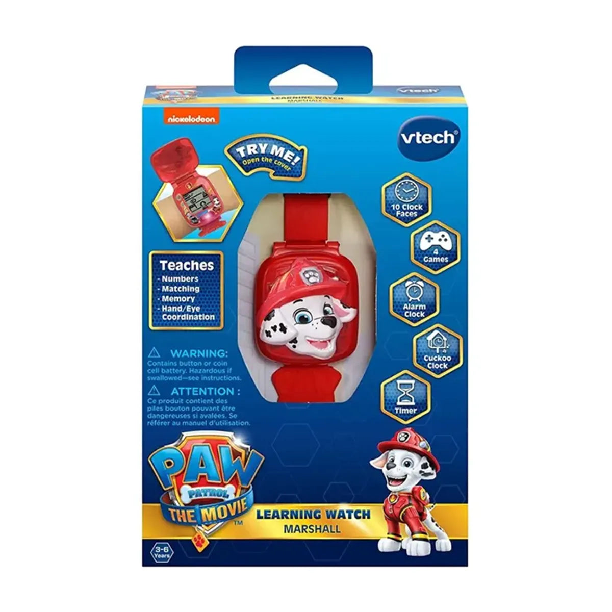 V-Tech Paw Patrol Movie Marshall Learning Watch - Kiddy Zone